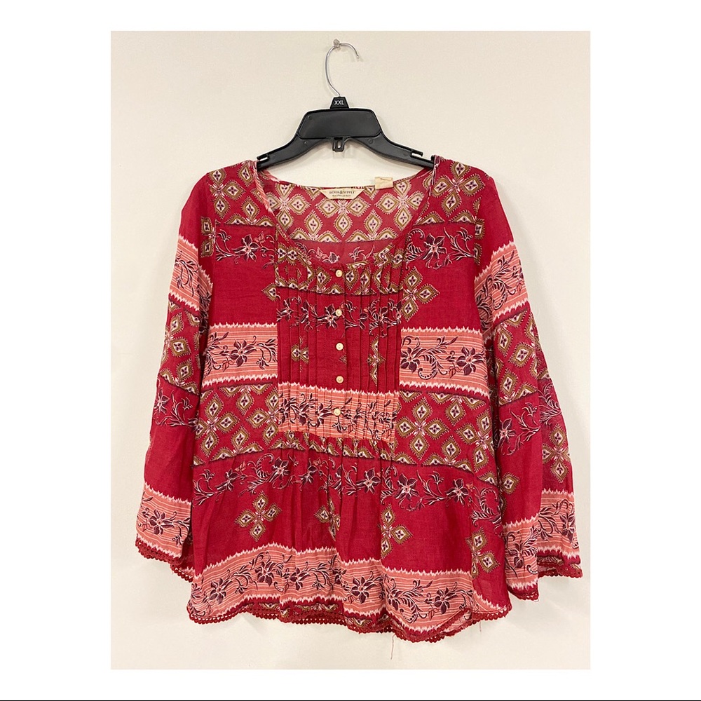 Denim And Supply Cotton Blouse Size Large